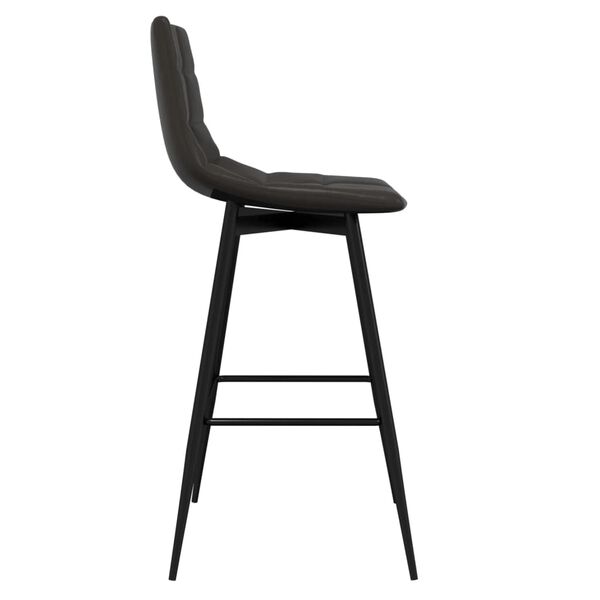 vidaXL Tabouret de bar Gris Similicuir