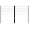 vidaXL T&ecirc;te de lit de remplacement m&eacute;tal noir 135 cm