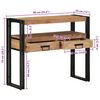 vidaXL Table console Marron 90 x 33 x 75 cm Bois d'Acacia Massif