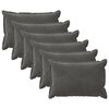 vidaXL Coussin 6 pc HOUTEN Gris fonc&eacute; 30 x 50 cm Fl&oslash;jl