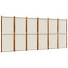 vidaXL Cloison de s&eacute;paration 6 panneaux gris clair 420x180 cm