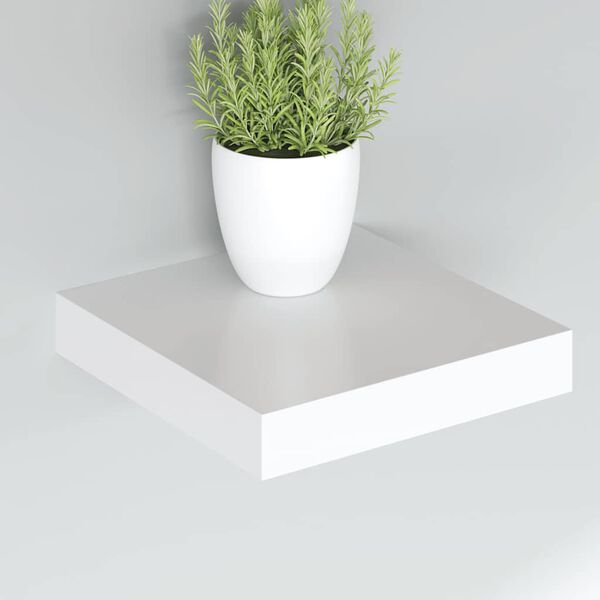 vidaXL &Eacute;tag&egrave;re flottante murale blanc 23x23,5x3,8 cm MDF