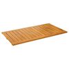 vidaXL Tapis de bain Uni Marron 100 x 55 cm bois