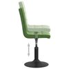 vidaXL Chaises pivotantes &agrave; manger lot de 2 vert fonc&eacute; velours