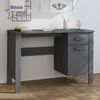 vidaXL Bureau HAMAR Gris fonc&eacute; 113x50x75 cm Bois massif de pin