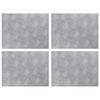 vidaXL Nez de marche 4 pc 40 x 30 cm Argent&eacute; Aluminium Rectangulaire