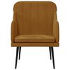 vidaXL Fauteuil Marron 63x76x80 cm Velours