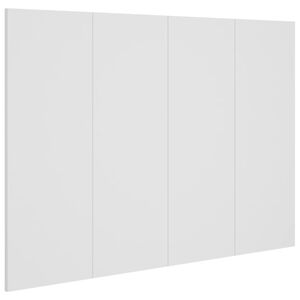 vidaXL T&ecirc;te de lit Blanc 120x1,5x80 cm Bois d'ing&eacute;nierie