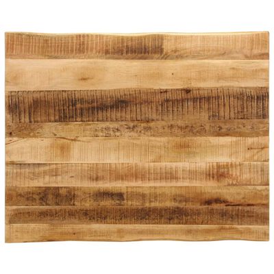 vidaXL Dessus de table bord vivant 90x80x3,8 cm bois de manguier brut