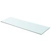 vidaXL Panneau pour &eacute;tag&egrave;re Verre transparent 90 x 30 cm