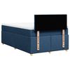 vidaXL Sommier &agrave; lattes de lit avec matelas Bleu 120x200 cm Tissu
