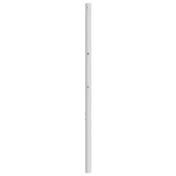 vidaXL T&ecirc;te de lit m&eacute;tal blanc 140 cm