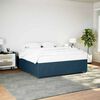 vidaXL Cadre de lit sans matelas bleu 200x200 cm velours