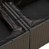 vidaXL Salon de jardin avec coussins 8 pcs noir résine tressée acacia