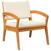 vidaXL Chaise de jardin 2 pc Huile Naturelle Bois d'Acacia Massif