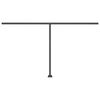 vidaXL Auvent manuel r&eacute;tractable sur pied 400x350 cm Anthracite