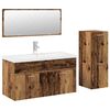 vidaXL Ensemble de meubles salle de bain 4 pcs bois d'ing&eacute;nierie