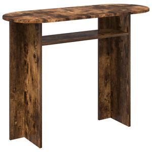 vidaXL Table console Ch&ecirc;ne fum&eacute; 100 x 39,5 x 75 cm Bois d'ing&eacute;nierie