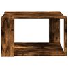 vidaXL Table basse ch&ecirc;ne fum&eacute; 51,5x51,5x30 cm bois d'ing&eacute;nierie