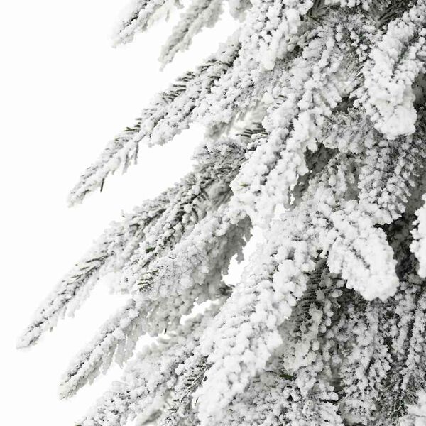 vidaXL Sapin de No&euml;l artificiel avec support Blanc 76 x 76 x 180 cm