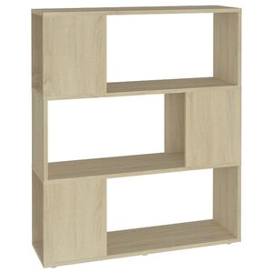 vidaXL Biblioth&egrave;que/S&eacute;parateur de pi&egrave;ce Ch&ecirc;ne Sonoma 80x24x94 cm