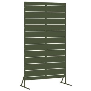 vidaXL &Eacute;cran de confidentialit&eacute; Olive 100 x 50 x 180 cm Acier