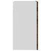 vidaXL Vitrine suspendue "Lyon" Ch&ecirc;ne fum&eacute; 40 x 31 x 60 cm Bois d'ing&eacute;nierie