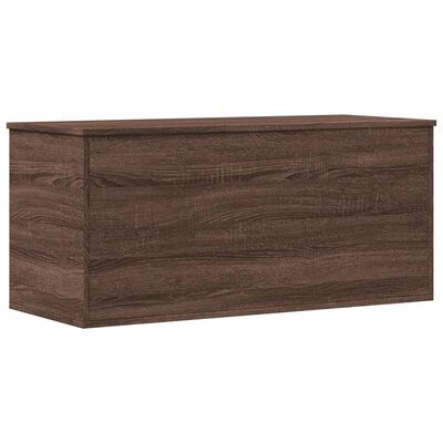 vidaXL Boîte de rangement chêne marron 100x42x46 cm bois d'ingénierie