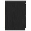vidaXL Cabinet de chevet Ch&ecirc;ne noir 30 x 30 x 40 cm Bois d'ing&eacute;nierie