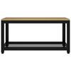 vidaXL Table basse Marron clair et noir 90x45x45 cm MDF et fer