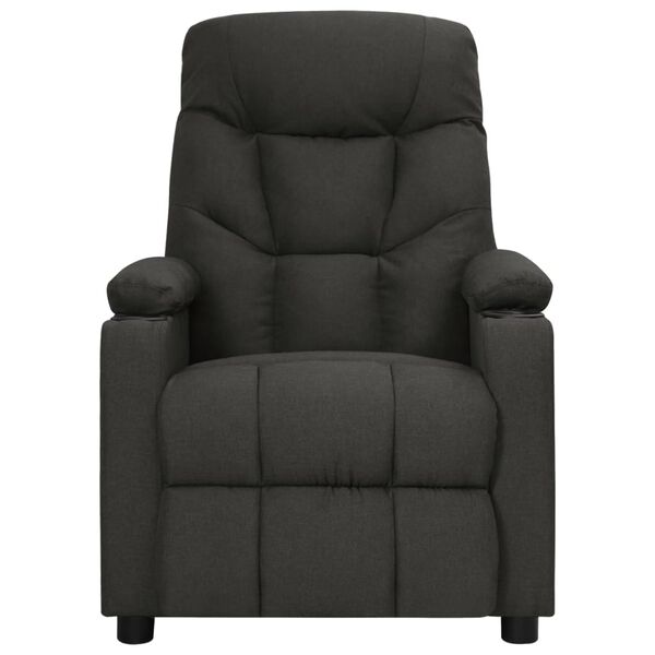 vidaXL Fauteuil électrique de massage Noir Tissu