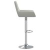 vidaXL Tabourets de bar lot de 2 gris clair tissu