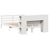 vidaXL Lit biblioth&egrave;que sans matelas blanc 140x200 cm bois pin massif
