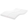 vidaXL Matelas en mousse blanc 140x220 cm 7 zones duret&eacute; 20 ILD