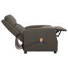 vidaXL Fauteuil de massage Gris Similicuir
