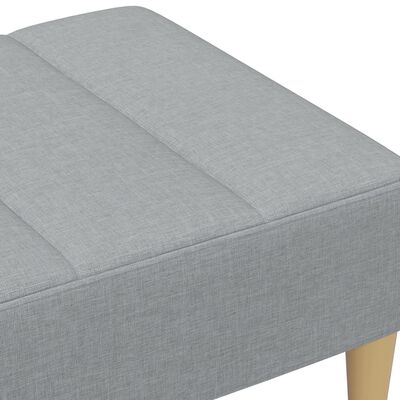 vidaXL Repose-pied gris clair 77x55x31 cm tissu