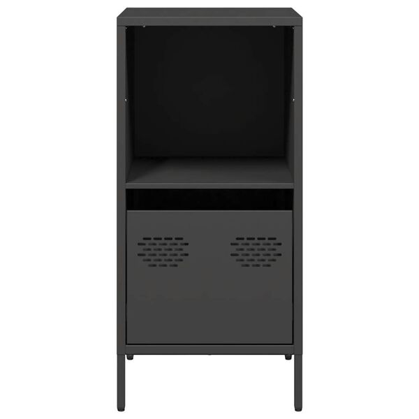 vidaXL Buffet noir 35x39x73,5 cm acier lamin&eacute; &agrave; froid