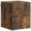 vidaXL Cabinet de chevet mural Ch&ecirc;ne fum&eacute; 34,5 x 33 x 40 cm