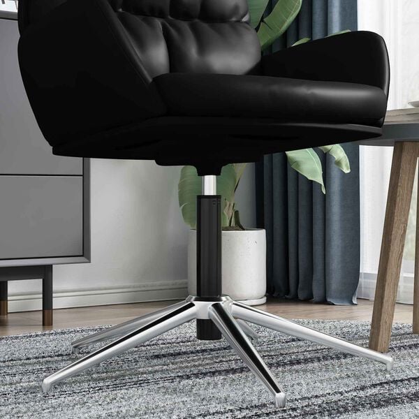 vidaXL Cylindre à gaz de chaise de bureau Noir 18,5 cm Fer