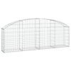 vidaXL Panier de gabions arqu&eacute; 200x30x60/80 cm Fer galvanis&eacute;