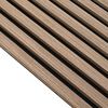 vidaXL Panneaux muraux acoustiques 2pcs lattes 60,5x60cm placage chêne