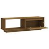 vidaXL Meuble TV Marron miel 110x30x33,5 cm Bois de pin massif