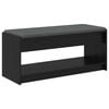 vidaXL Banc d'entr&eacute;e Ch&ecirc;ne Noir 103 x 38 x 45 cm