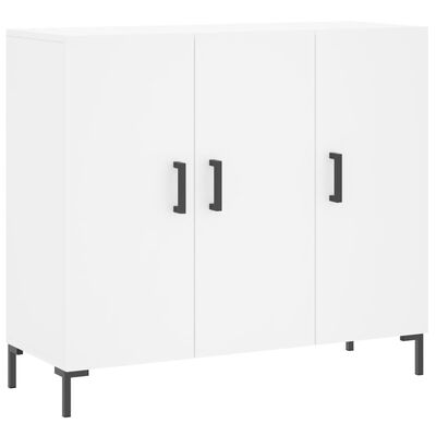 vidaXL Buffet blanc 90x34x80 cm bois d'ingénierie