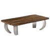 vidaXL Table basse Opium Bois de r&eacute;cup&eacute;ration et acier 110x60x35 cm