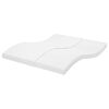 vidaXL Matelas en mousse blanc 180x220 cm 7 zones duret&eacute; 20 ILD