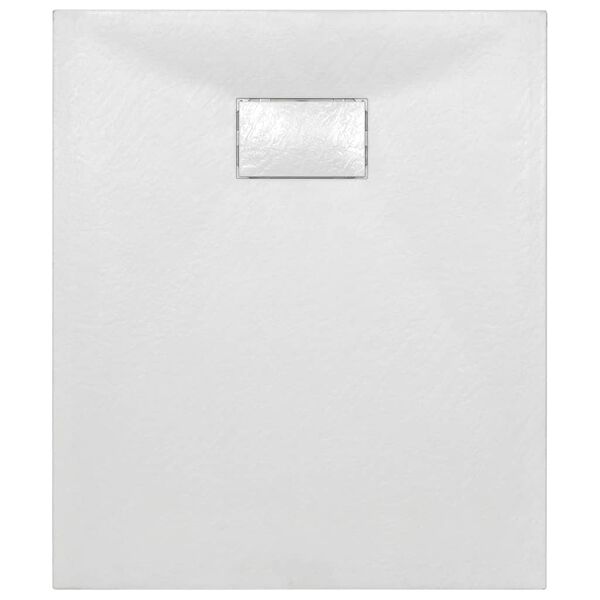 vidaXL Bac de douche SMC Blanc 90 x 70 cm