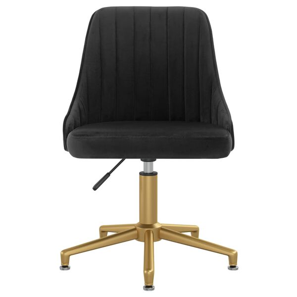 vidaXL Chaises pivotantes &agrave; manger lot de 6 noir velours