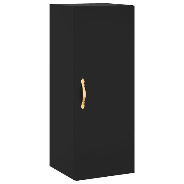 vidaXL Armoire murale noir 34,5x34x90 cm