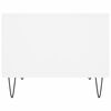 vidaXL Table basse blanc 60x50x40 cm bois d'ing&eacute;nierie